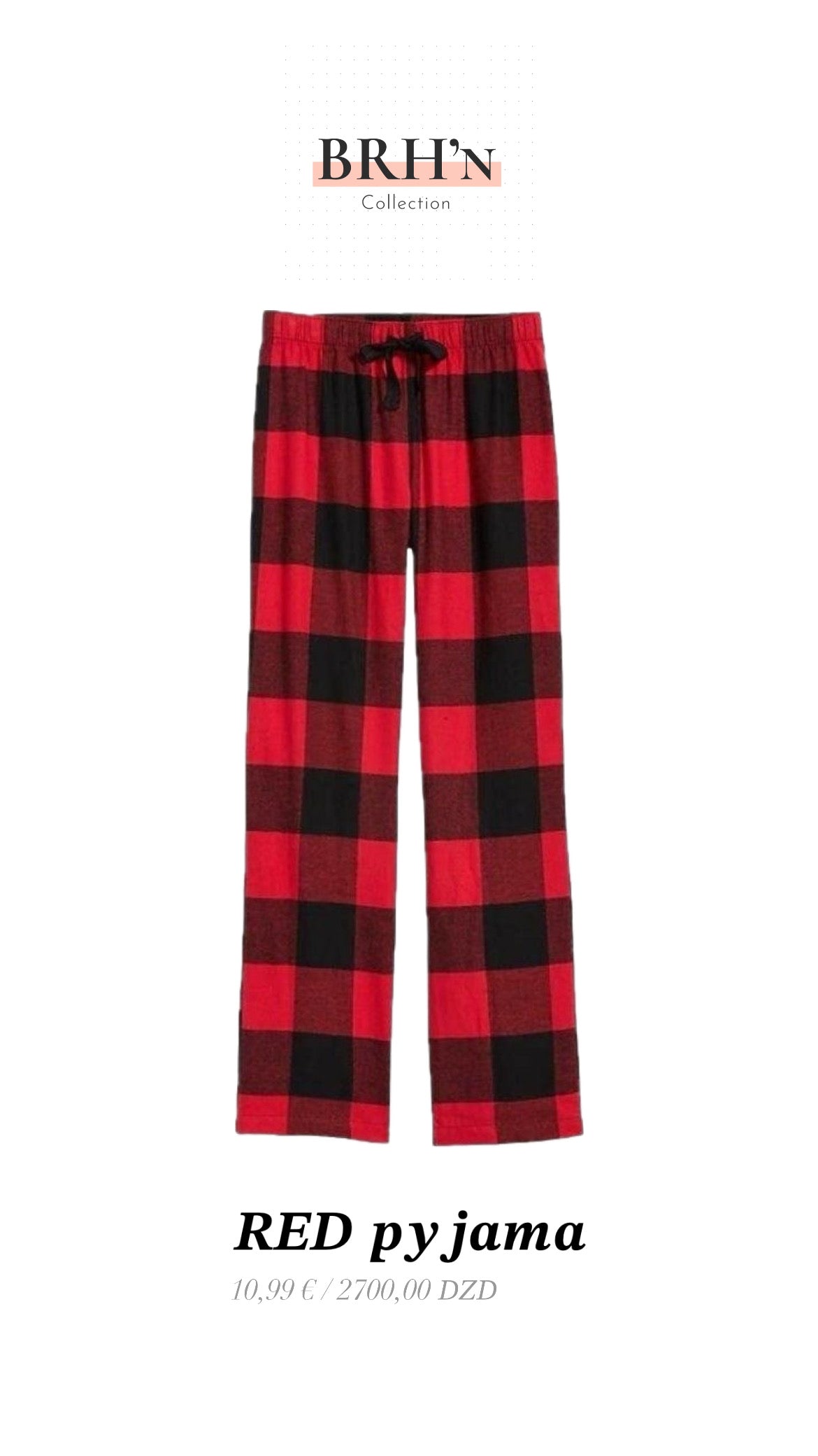 BRH’N red pyjama